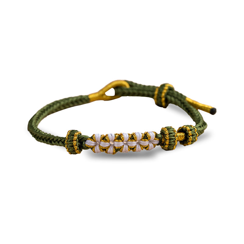 Skanto | Bestemor og Barnebarn Blomst Knyte Armbånd
