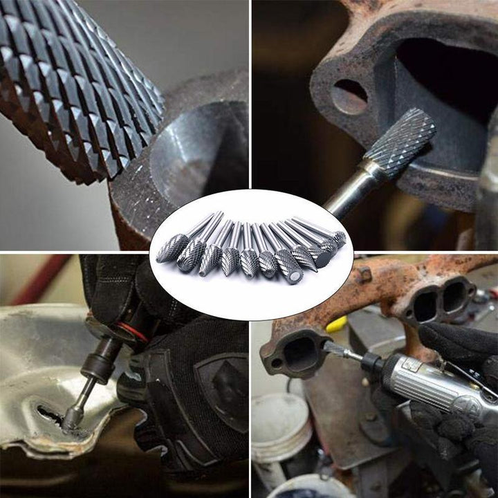 Tungsten Carbide Slipeskaft (10 PCS) | Skanto