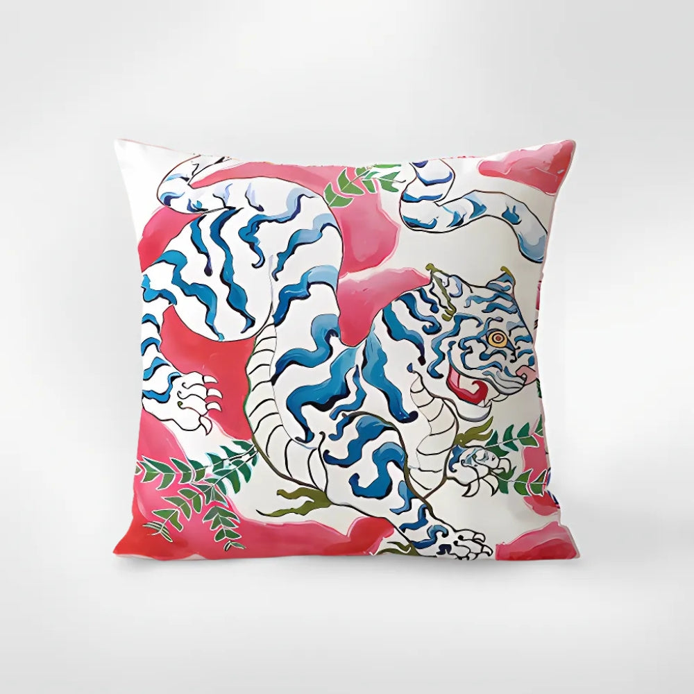 Skanto | Zebra Tapestry Fringed Putetrekk