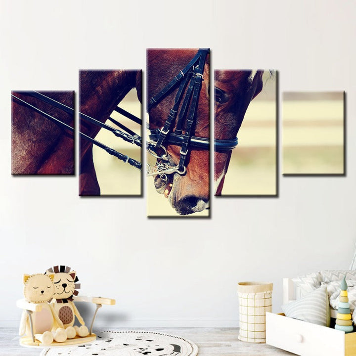5 Piece Graceful Halter Horse - Canvas Wall Art Painting | Skanto