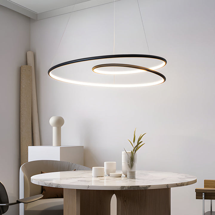 Skanto | Moderne dimbar LED-lampe - Høydejusterbar taklampe til spisestue og stue