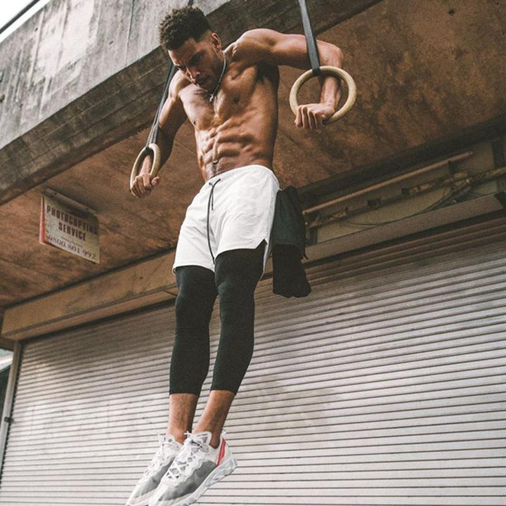 Skanto | Herre trening shorts med leggings