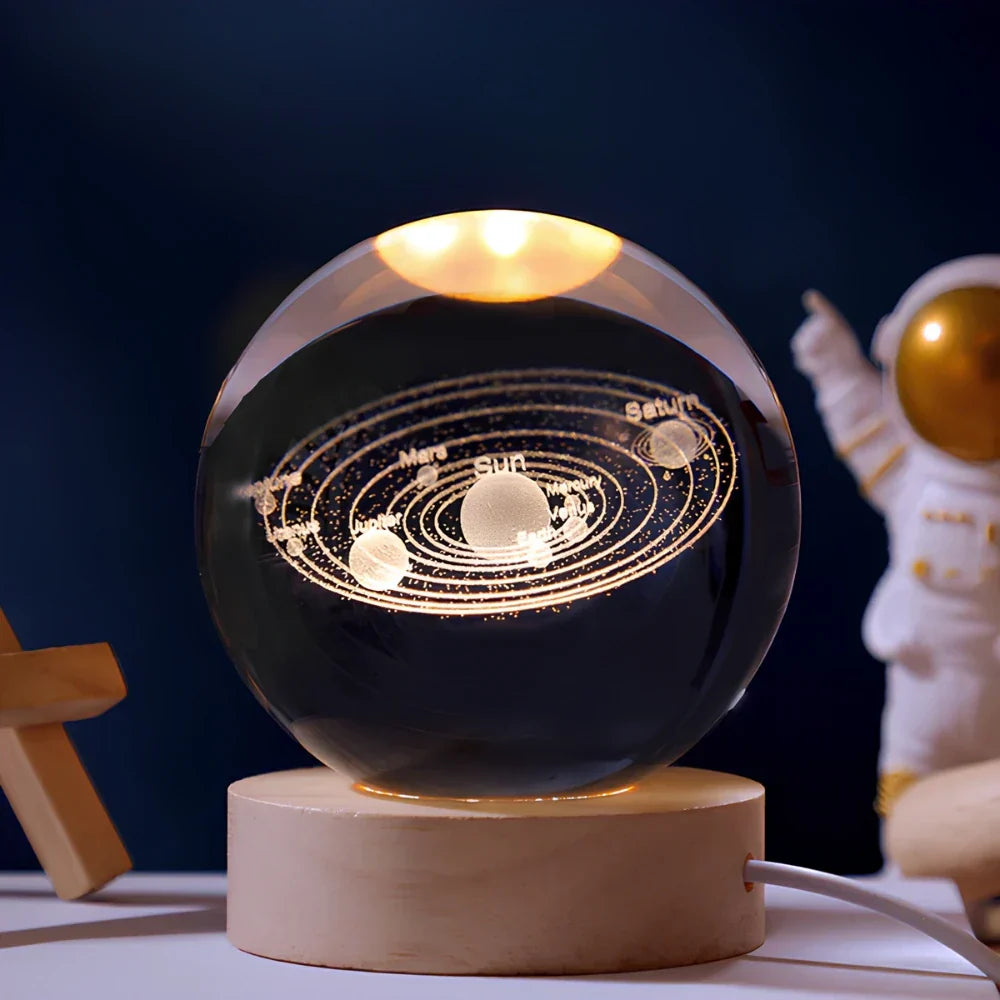 3D Gravert Krystallsfære - Celestia | Skanto