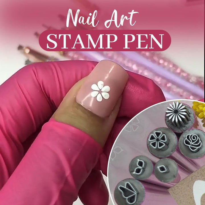 Skanto | 6 stk DIY Neglestempel Penn Sett