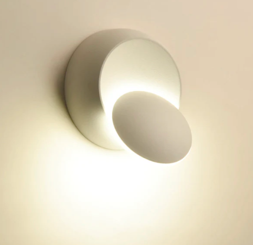 Skanto | ZenLight Vegglampe – Minimalistisk Rotérbar Veggbelysning i Japansk Design