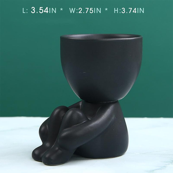 Skanto | Keramisk Figur Potte Ornament