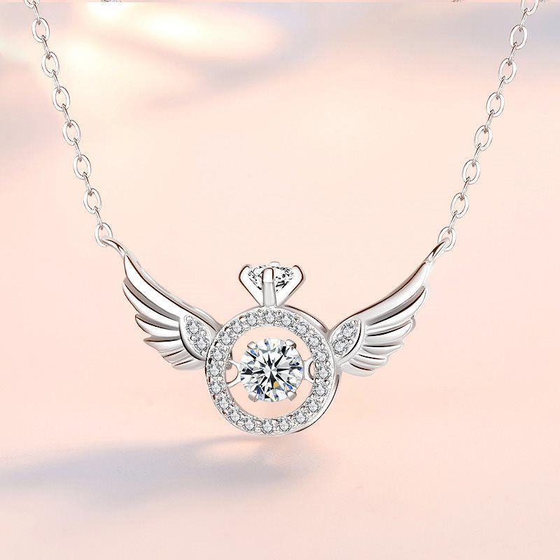 Skanto | Engelving Rhinestone Halskjede