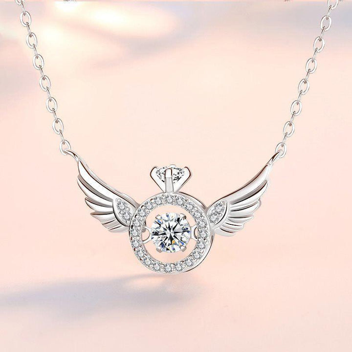 Skanto | Engelving Rhinestone Halskjede