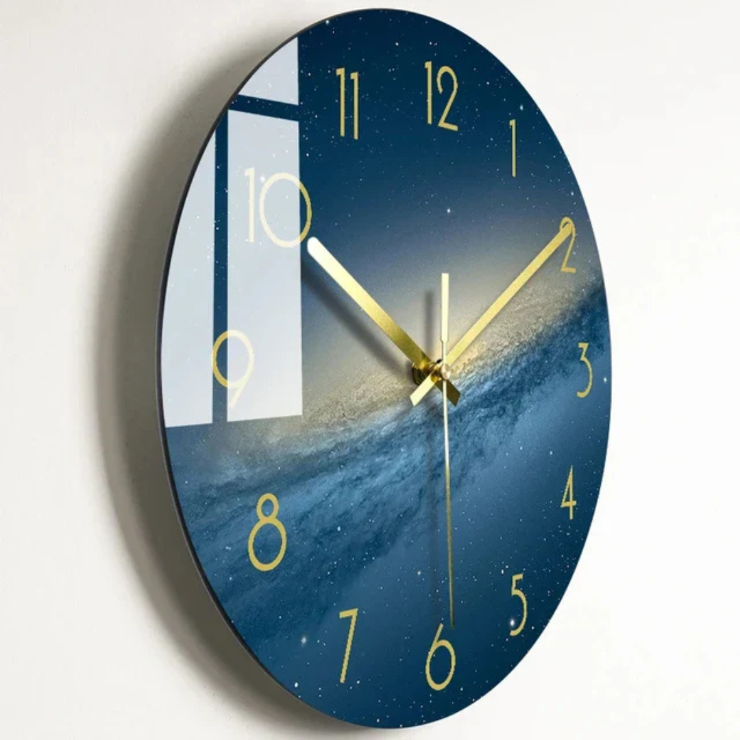 Skanto | Stor Glassveggklokke med Elegant Design Luxorix