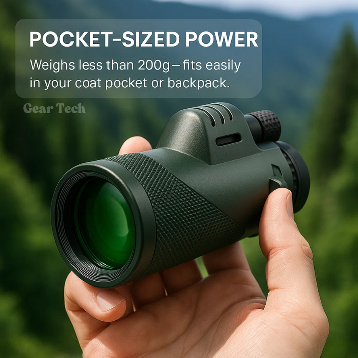 Skanto | Compact 600x Ultra-Zoom Monokular | HD Linse, Lettvekts & Perfekt for Fotturer, Fuglobservasjon, og Sportsbegivenheter