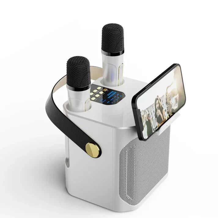 Skanto | SoundJoy Karaoke Høyttaler – Bærbar Bluetooth Boombox med 360 Surround