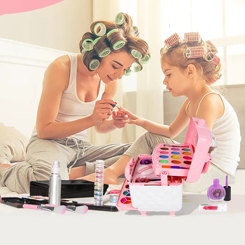 Skanto | Prinsesse Glamour – Barne Makeup Lekesett | Trygt & Morsomt Late Lekesett