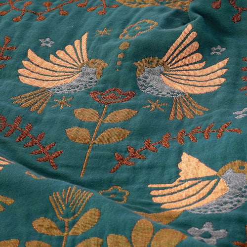 Skanto | Reversible Scandinavian bird plaid – Cozy and versatile for all seasons