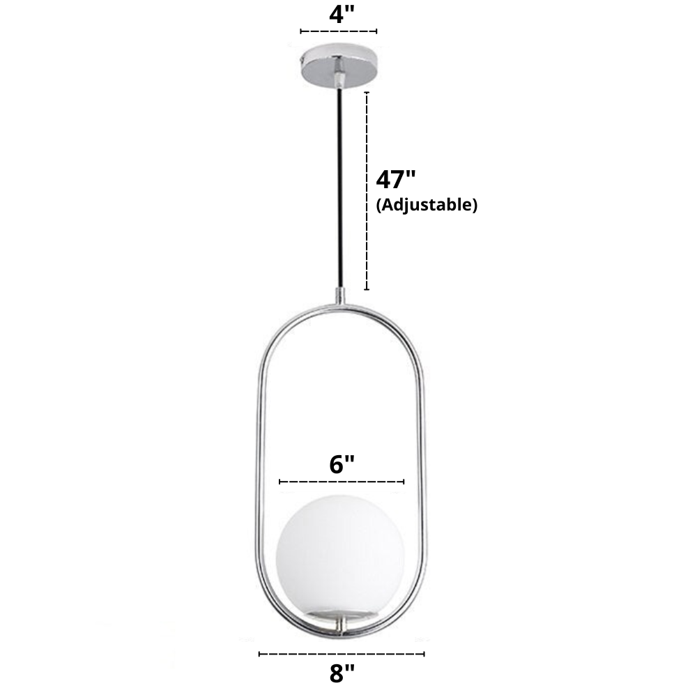 Nordic glass pendant lights