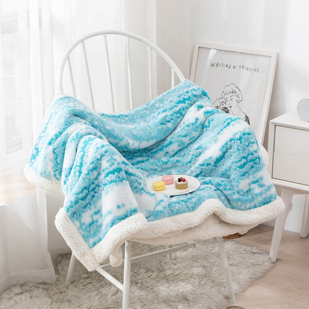 Seraphina Samt-Sherpa-Decke