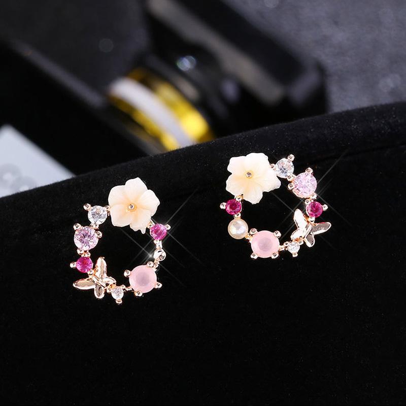 Skanto | Blomster Perle Øredobber