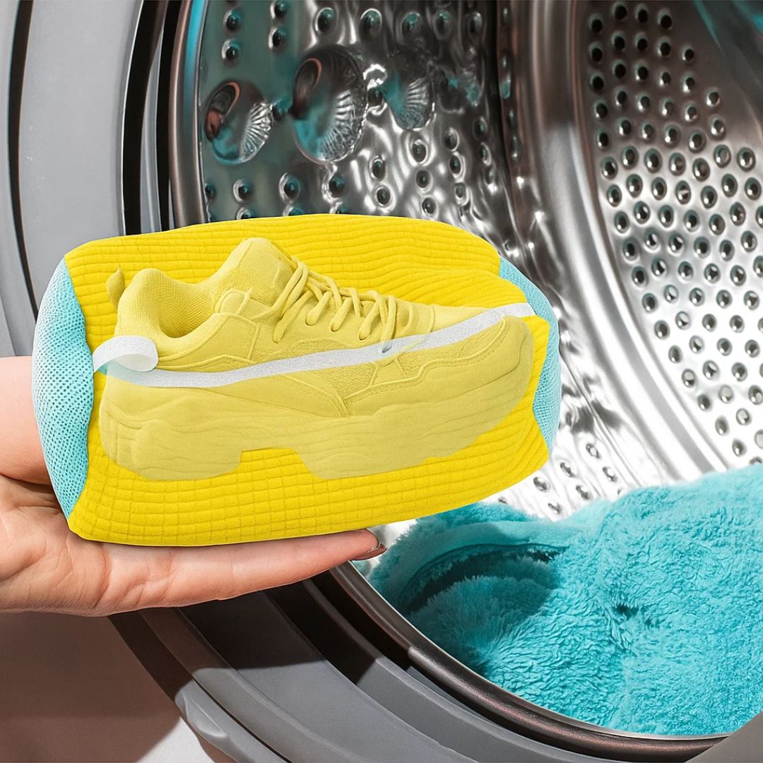 ShoeGuard | Sko Vaskemaskin Pose – Beskyttende Polstring – Mesh Stoff – Treningspleie Skanto