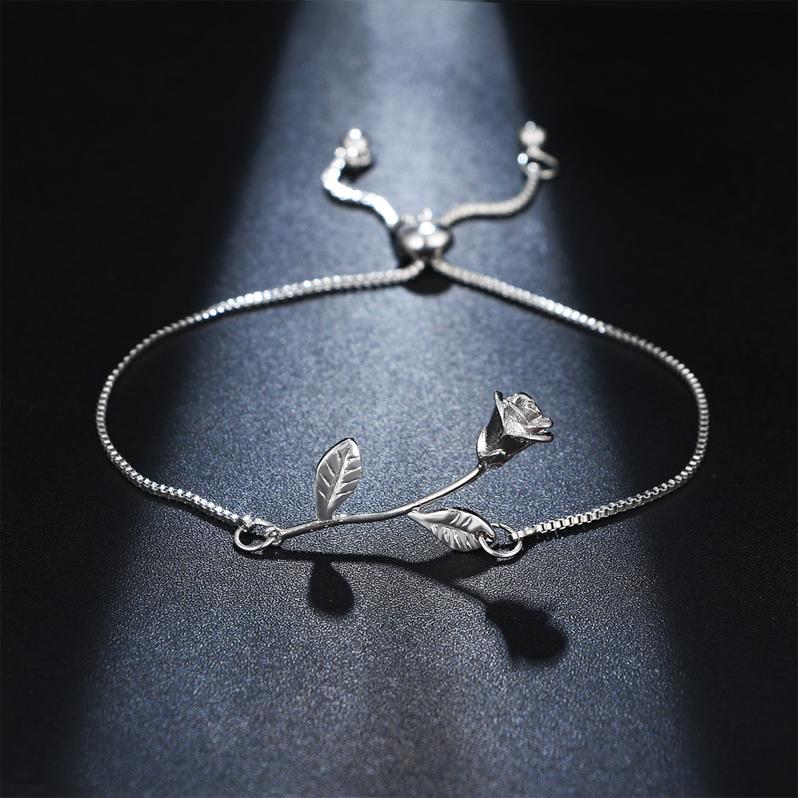 Skanto | Rose Blomst Charm Armbånd