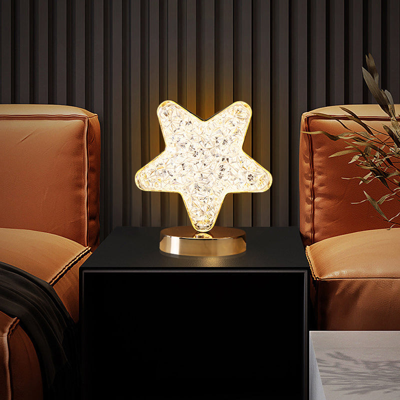 Star Moon Metal Table Lamp | Skanto