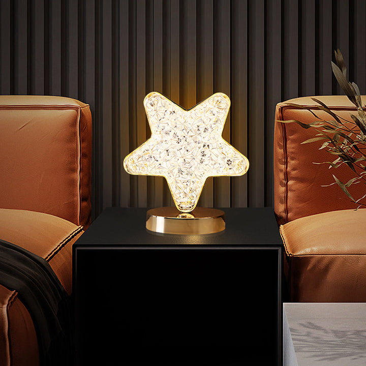 Star Moon Metal Table Lamp | Skanto