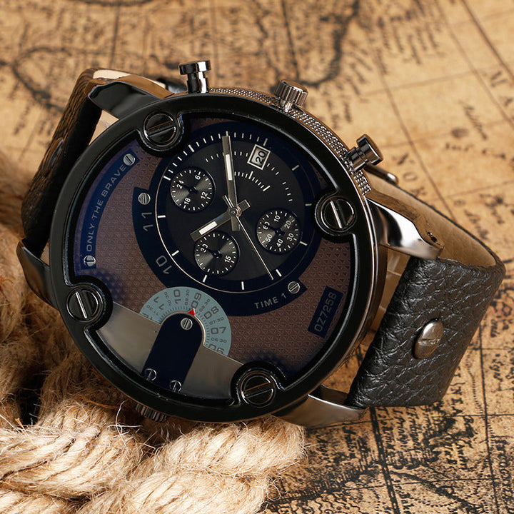 Skanto | Men’s Fashion Stor Ur Stil Stål Armbånd Klokke
