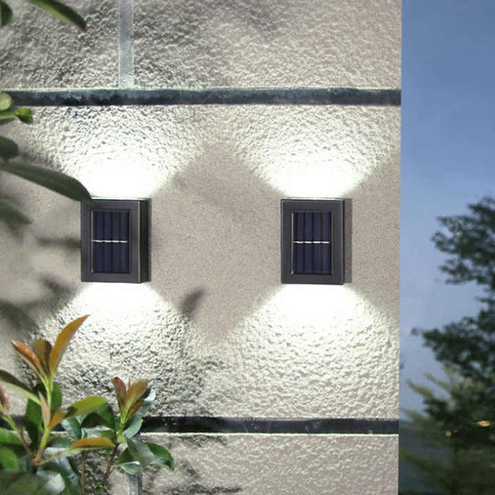 Solarvegglampe for utendørsområder | Skanto