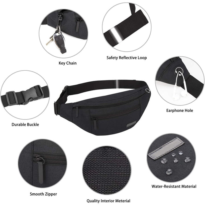 Skanto | Stor Crossbody Livremsekk Belt Bag