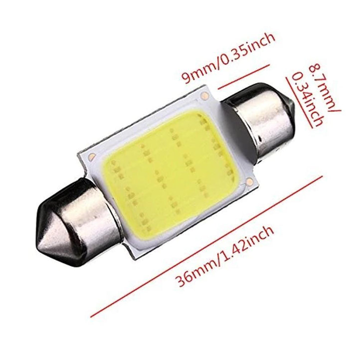 Skanto | 10stk Bilinteriør Dome Lys COB 1.5W DC12V LED Lyspærer Lamp Plate