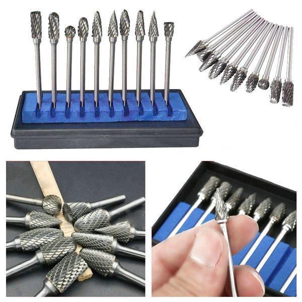 10 i 1 Wolframstål Slipende Hode (10PCS) | Skanto