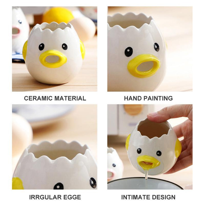 Cartoon Eggeplomme Hvit Separator | Skanto