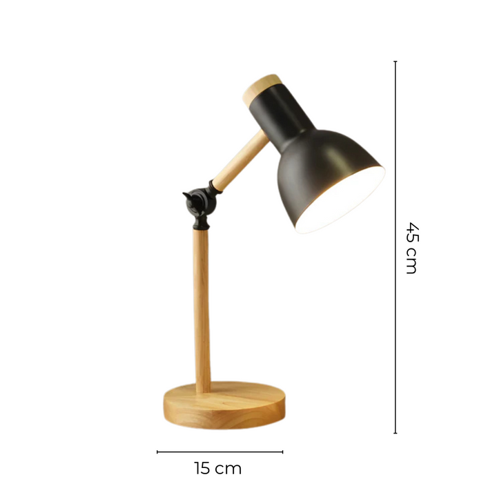Skanto | Justerbar Macaron LED Bordlampe Laget av Tre