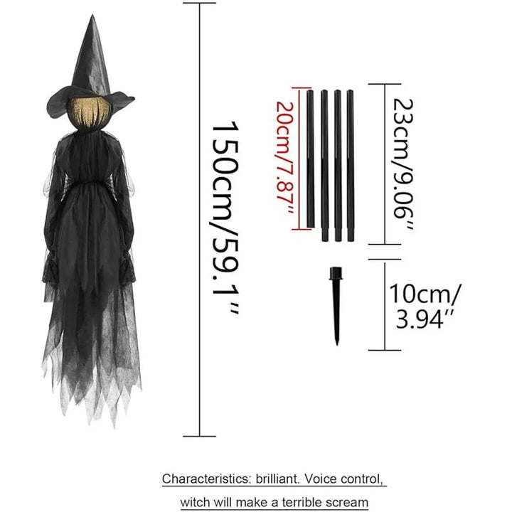 Leuchtende Hand holder Halloween-Hexen-Dekoration