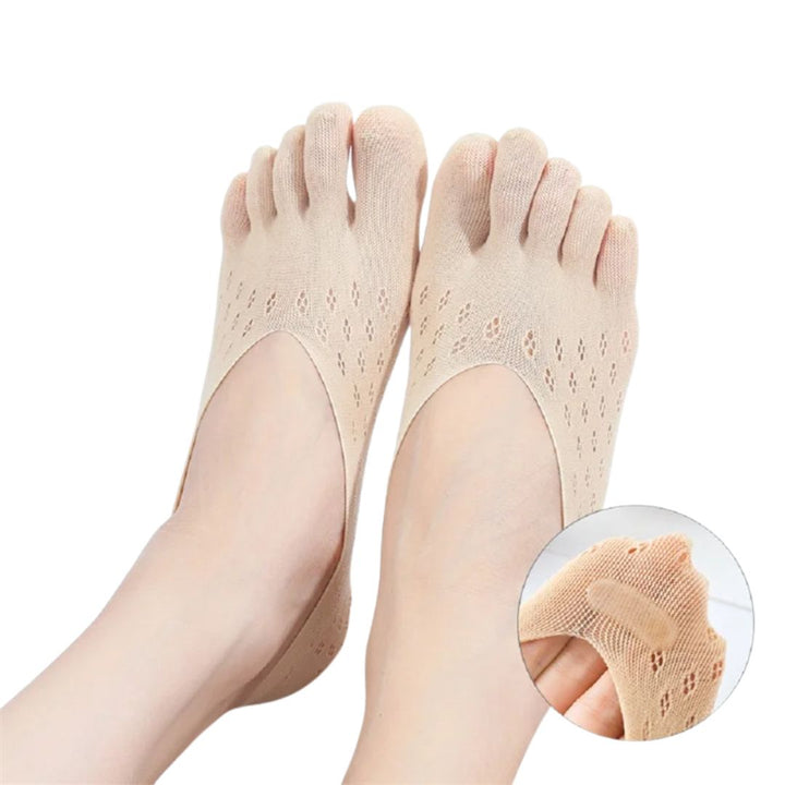 ToeAlign | Ortopediske Tå Sokker – Tå Separasjon, Fukttransporterende & Lindring for Hallux Valgus, Hammerfott & Idrettsfot Skanto