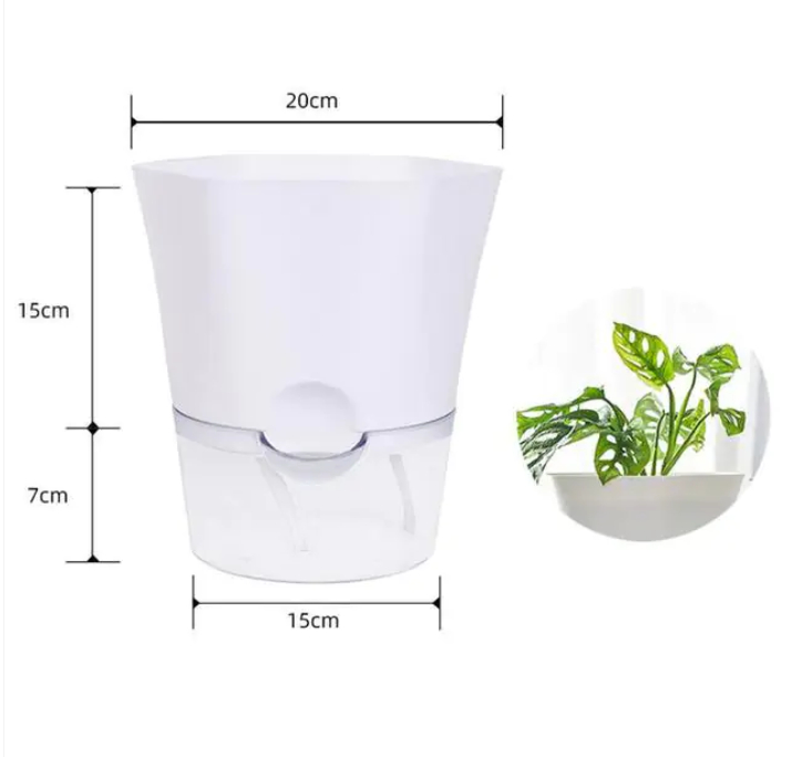Skanto | Blomsterpotte med vannbeholder – Selvvannende blomsterpotte for stueplanter