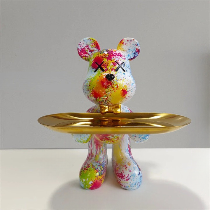 Skanto | BearCraft - Bamse statue med brett
