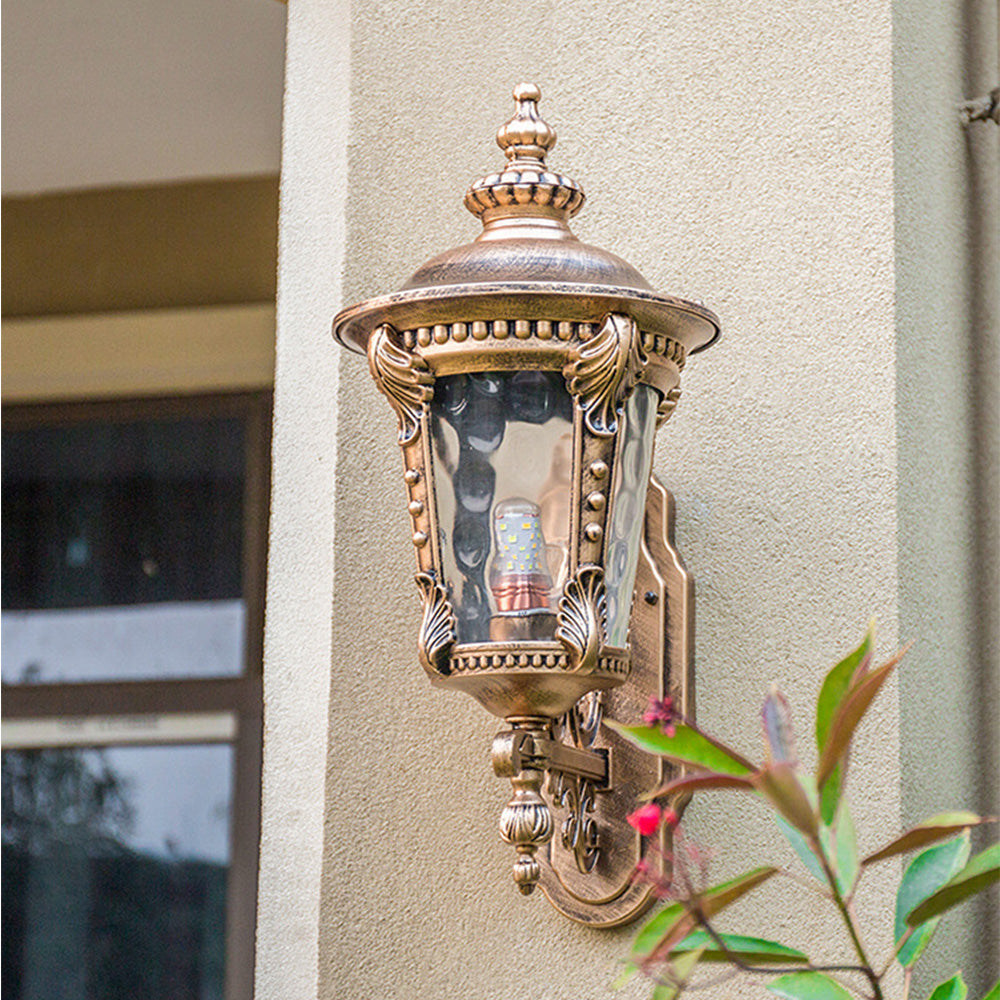 Skanto | Utendørs Vintage Glass Vegg Lantern Lys