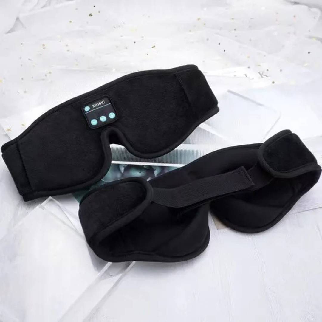 DreamSounds Bluetooth sovemaske med innebygde hodetelefoner | for reise - meditasjon - lysblokkering komfort Skanto