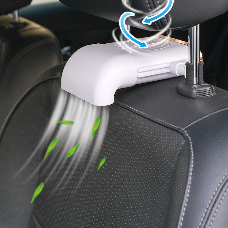 Multi-funksjonell Mini Bilstol Vifte med Justerbare 3 Hastigheter, Micro USB Strømforsyning og Enkel Installasjon, Kompatibel med de Fleste Biler | Skanto