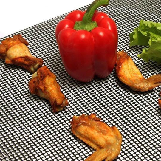 Teflon Non-stick BBQ Grill Mesh Mat for Reusable Cleaning | Skanto