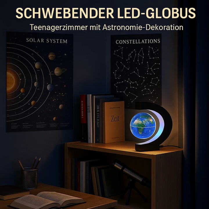 Skanto | AstroGlobe LED Verdens Globe – Flytende Globe Lampe med Magnetisk Oppheng