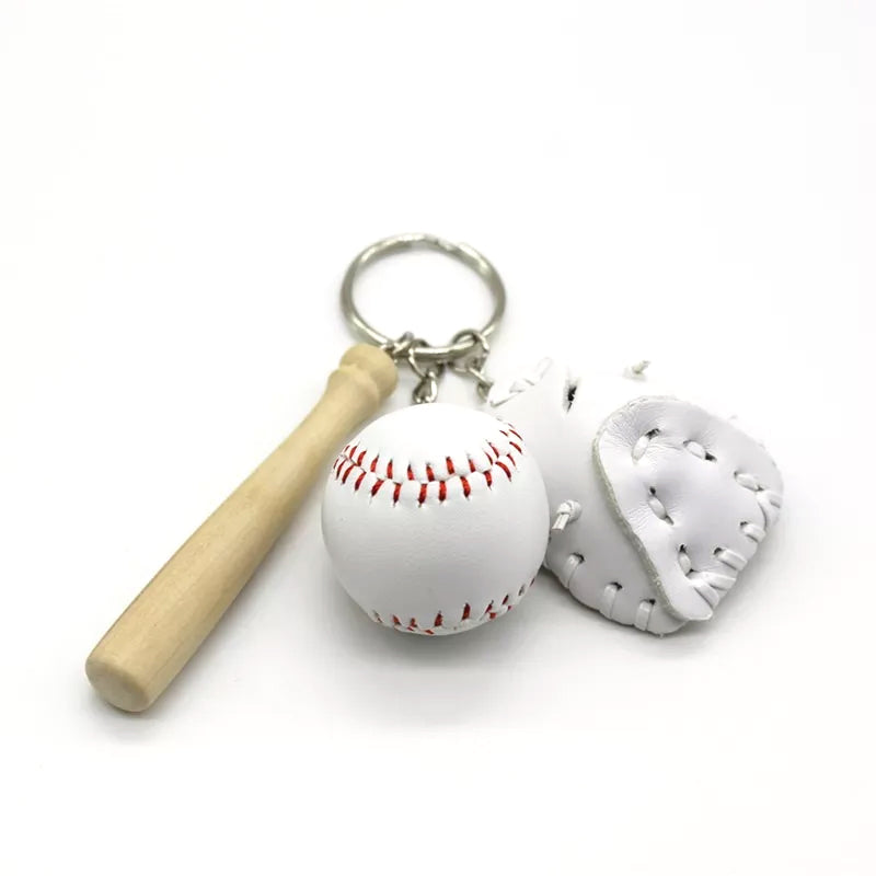 Skanto | Mini Baseballhanske Sett Charm Nøkkelring