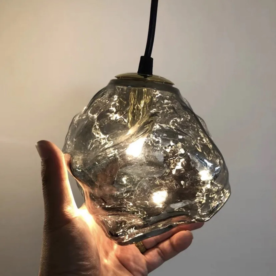 Skanto | Frostglow Glass Pendant Inspirert av Isbiter