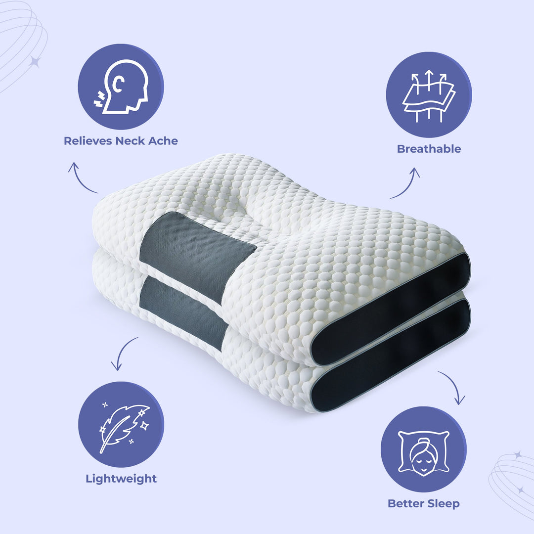 Ergonomisk nakke støtte pute Skanto