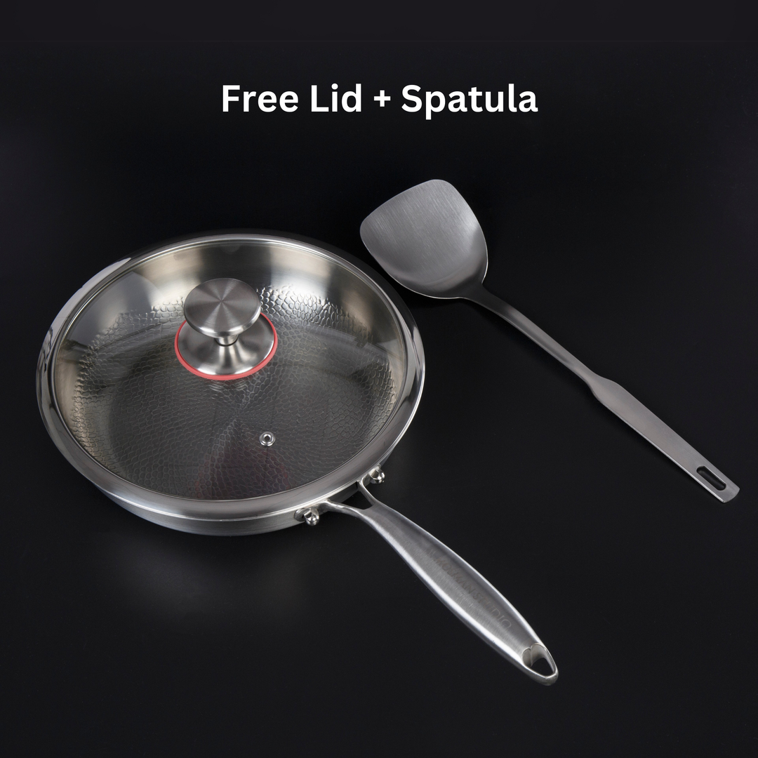 Skanto | Titan Stekepanne | Ikke-giftig, Naturlig Non-Stick & Ideell for Sunn Matlaging