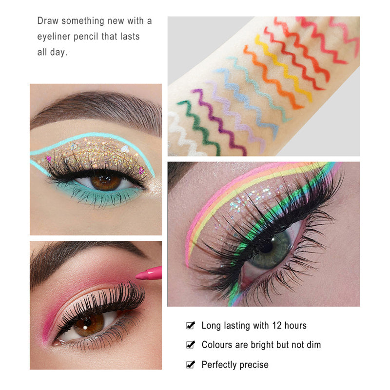 20 PCS Fargerik Eyeliner Penn Sett | Skanto