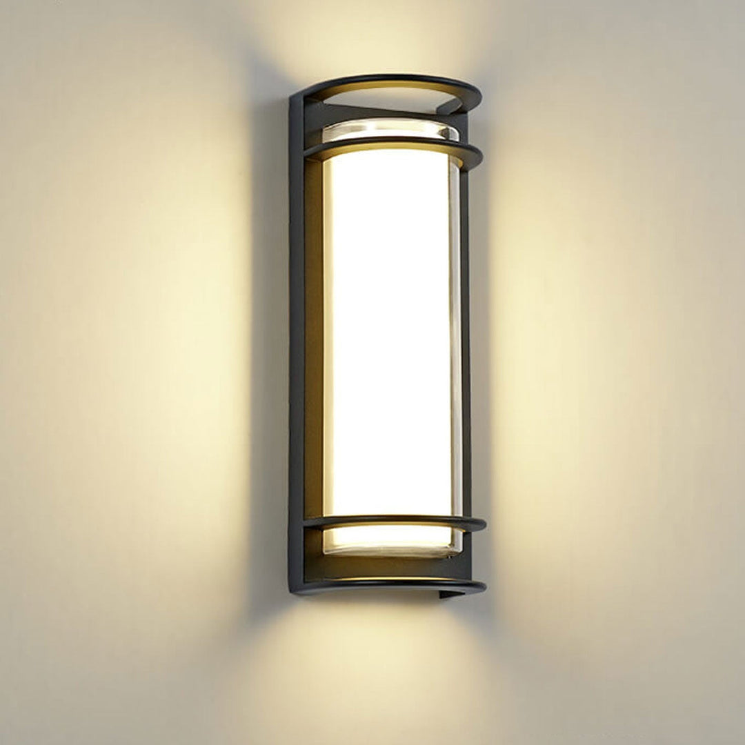 Modern utendørs søyle vanntett LED hagevegglampe | Skanto