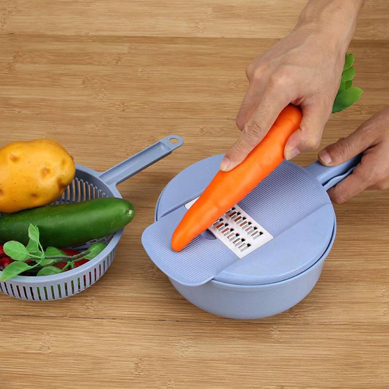 SliceMaster 12-i-1 Grønnsaksskjærer — Forvandler kjøkkenet ditt til et glitrende rent matlagingsparadis fullt av nytelsesfulle øyeblikk | Skanto
