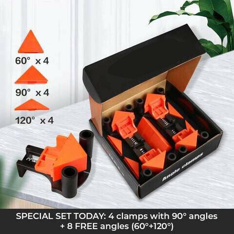 Skanto | Klemme sett (4stk) + GRATIS 60°, 90° & 120° hoder
