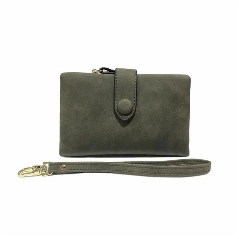 Skanto | Kvinne Liten Trifold Lær Wallet