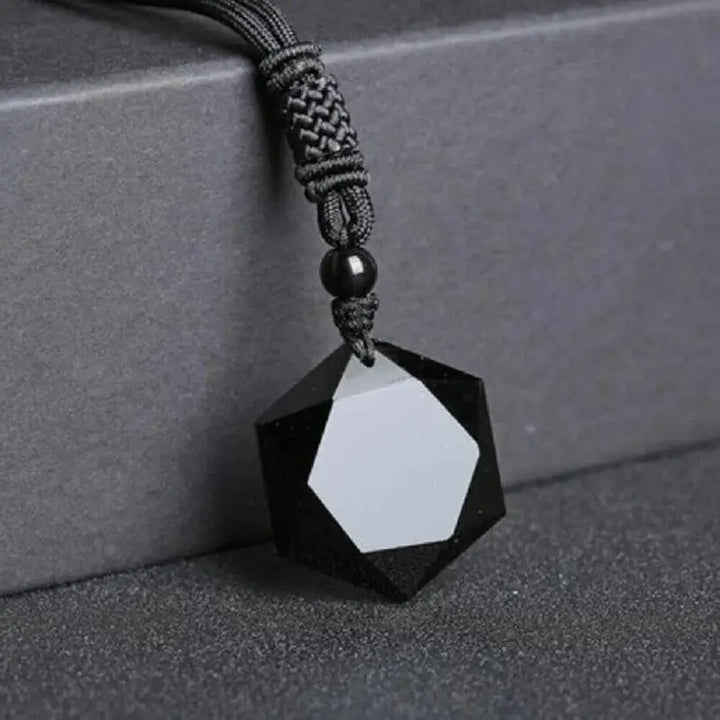 Skanto | Energisk Beskyttelses Obsidian Stein Halssmykke